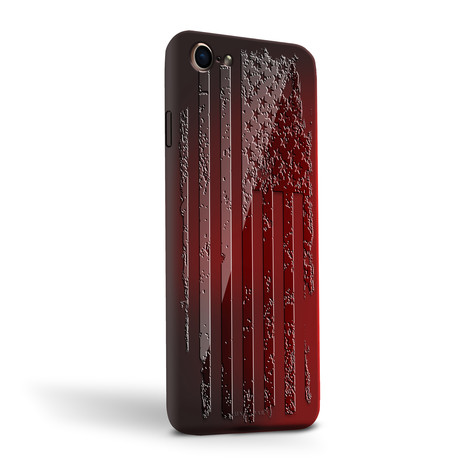 USA Flag Tattered Case + Screen Protector (iPhone 6/6S)