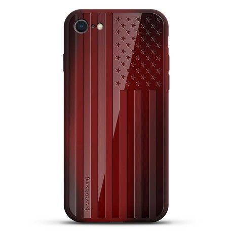USA Flag Case + Screen Protector (iPhone 6/6S)