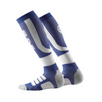 Essentials Performance Compression Socks // White + Zephyr (Small)