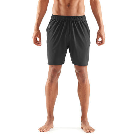 7-Inch Activewear Square Short // Black (Small)