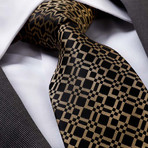 Silk Neck Tie // Mustard + Gold + Black