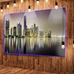 Miami Downtown Night Panorama