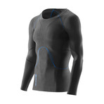 RY400 Top Long Sleeve // Graphite + Blue (XS)