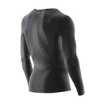 RY400 Top Long Sleeve // Graphite + Blue (XS)