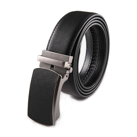 Automatic Buckle Dress Belt 2060 // Black (Small (32-34))