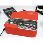 Vision.5 Ultrasonic Eyeglasses Cleaner // Sharp Red