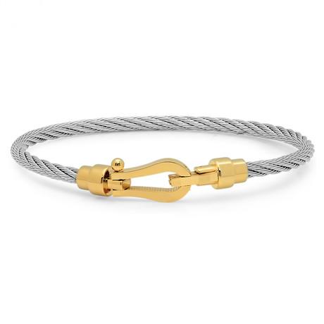 18K Gold Plated Wire Bracelet