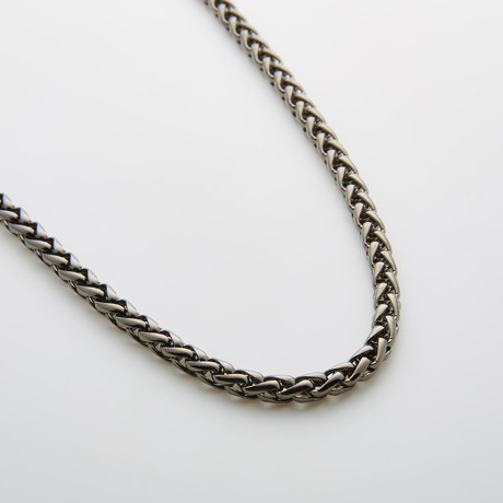 Gunmetal Basket Weave Chain