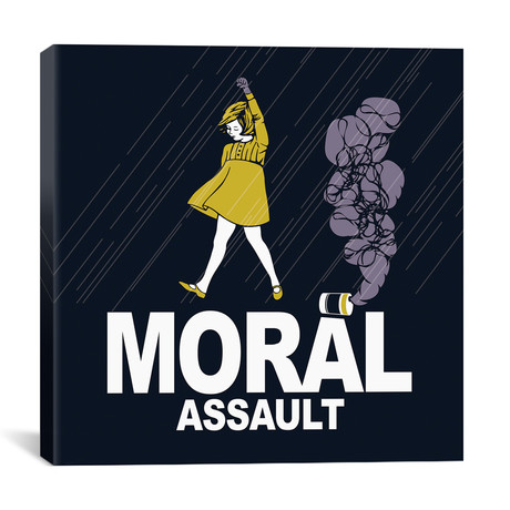 Moral Assault // Izaac Zevalking (18"W x 18"H x 0.75"D)
