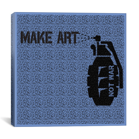 Make Art, Not War II // Izaac Zevalking (18"W x 18"H x 0.75"D)