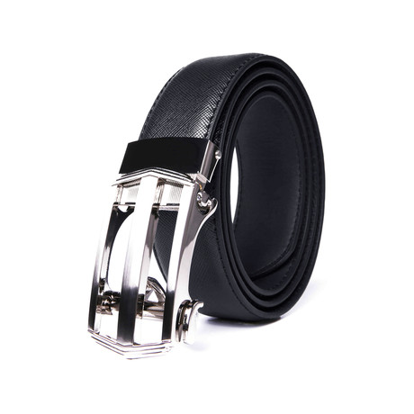 Automatic Buckle Dress Belt 1221 // Black (Small (32-34))