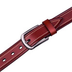 Italian Leather Belt 1222 // Cognac (32)