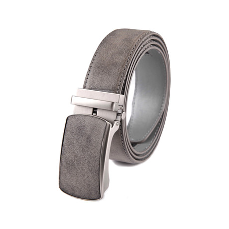 Automatic Buckle Dress Belt 2060 // Gray (Small (32-34))