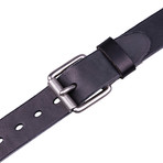 Italian Leather Belt 2062 // Black (34)