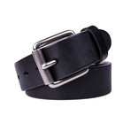 Italian Leather Belt 2062 // Black (34)