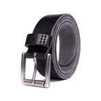 Italian Leather Belt 2063 // Black (34)