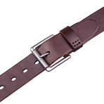 Italian Leather Belt 2063 // Brown (34)