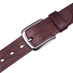 Italian Leather Belt 2064 // Brown (34)