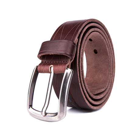 Italian Leather Belt 2064 // Brown (32)