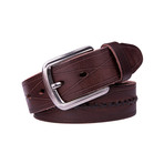 Italian Leather Belt 2064 // Brown (34)