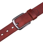 Italian Leather Belt 2064 // Cognac (34)