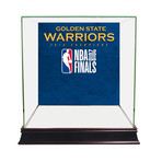 2018 NBA Champion Golden State Warriors Glass Basketball Case