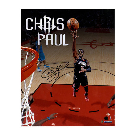 Chris Paul Houston Rockets Signed Photo