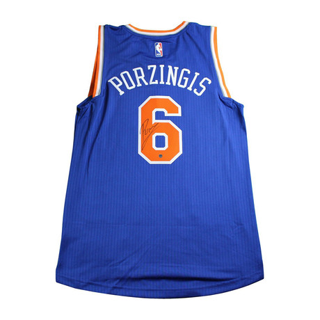 Kristaps Porzingis Signed NY Knicks Jersey