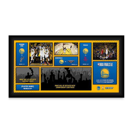 2018 NBA Champion Golden State Warriors // 10" x 20" Road To The Championship