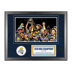 2018 NBA Champion Golden State Warriors // 11" x 14" Framed Photo + Nameplate