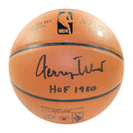 Jerry West Signed NBA Basketball // HOF Inscription