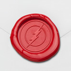Lightning Bolt Wax Seal Stamp Kit (Beech Handle)