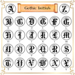 Gothic Single Initial Wax Seal Stamp Kit // Black Handle // CHOOSE YOUR LETTER (A)