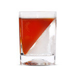 Flux Whiskey Glass + Silicone Ice Wedge (2 Units)