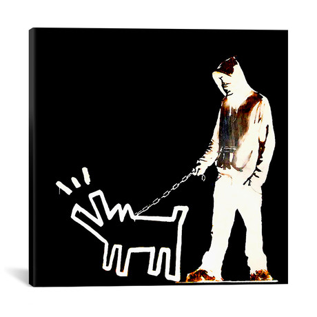 Choose Your Weapon Keith Haring Dog // Banksy