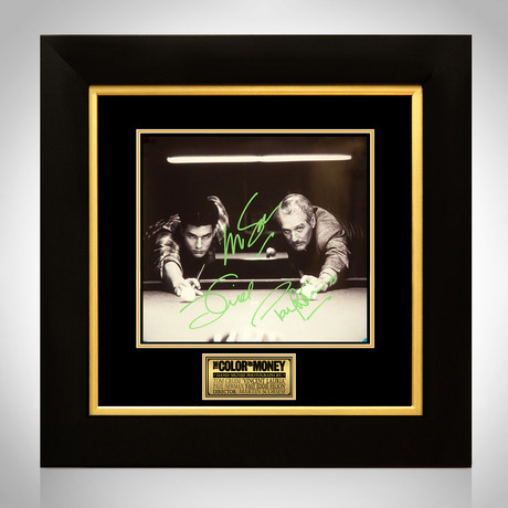 Color Of Money // Tom Cruise + Paul Newman + Martin Scorsese Signed Photo // Custom Frame