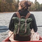 Deluxe Roll-Top Scout Pack (Brown)