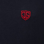 Geoffrey Short Sleeve Polo // Navy (M)