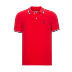 Geoffrey Short Sleeve Polo // Red (XL)