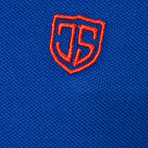 Geoffrey Short Sleeve Polo // Sax (XL)