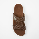 Woven Leather Sandle // Brown (US: 7)