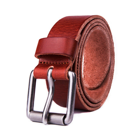 Italian Leather Belt 2062 // Cognac (34)
