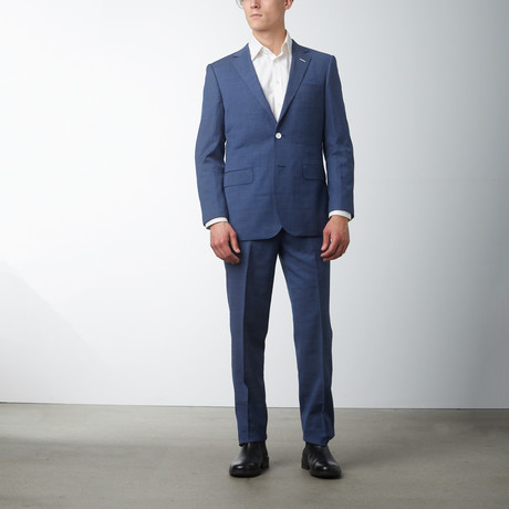Modern Fit Pinstripe Suit // Blue (US: 36S)