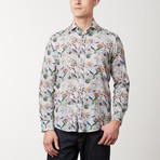 Fitted All-Over Printed Shirt // Sparrow (2XL)