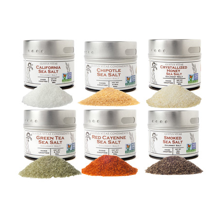 Salty & Sweet // Finishing Sea Salts for Fruits & Desserts // Set of 6