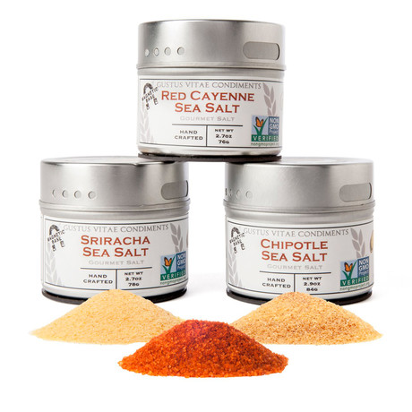 Red Hot Sea Salt Trio // Set of 3