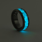 Twisted Damascus Glowstone Ring (8)
