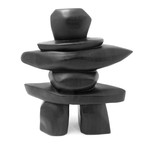 Black Large Inukshuk // Pita Pirti Aculavik