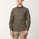 John Long-Sleeve Shirt // Army Green (M)