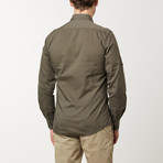 John Long-Sleeve Shirt // Army Green (S)